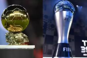 单年包揽金球+FIFA最佳:梅西7次C罗5次大罗2次 登贝莱历史第13人