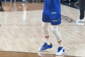 ?库里致敬麦迪！库里战魔术赛前训练上脚TMac 3s！