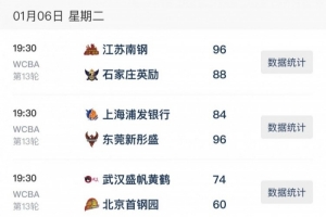 WCBA今日综述:广东逆转继续全胜 武汉双杀北京