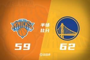 半场战报-勇士领先尼克斯3分 巴特勒15+4 库里9+4 唐斯11+10